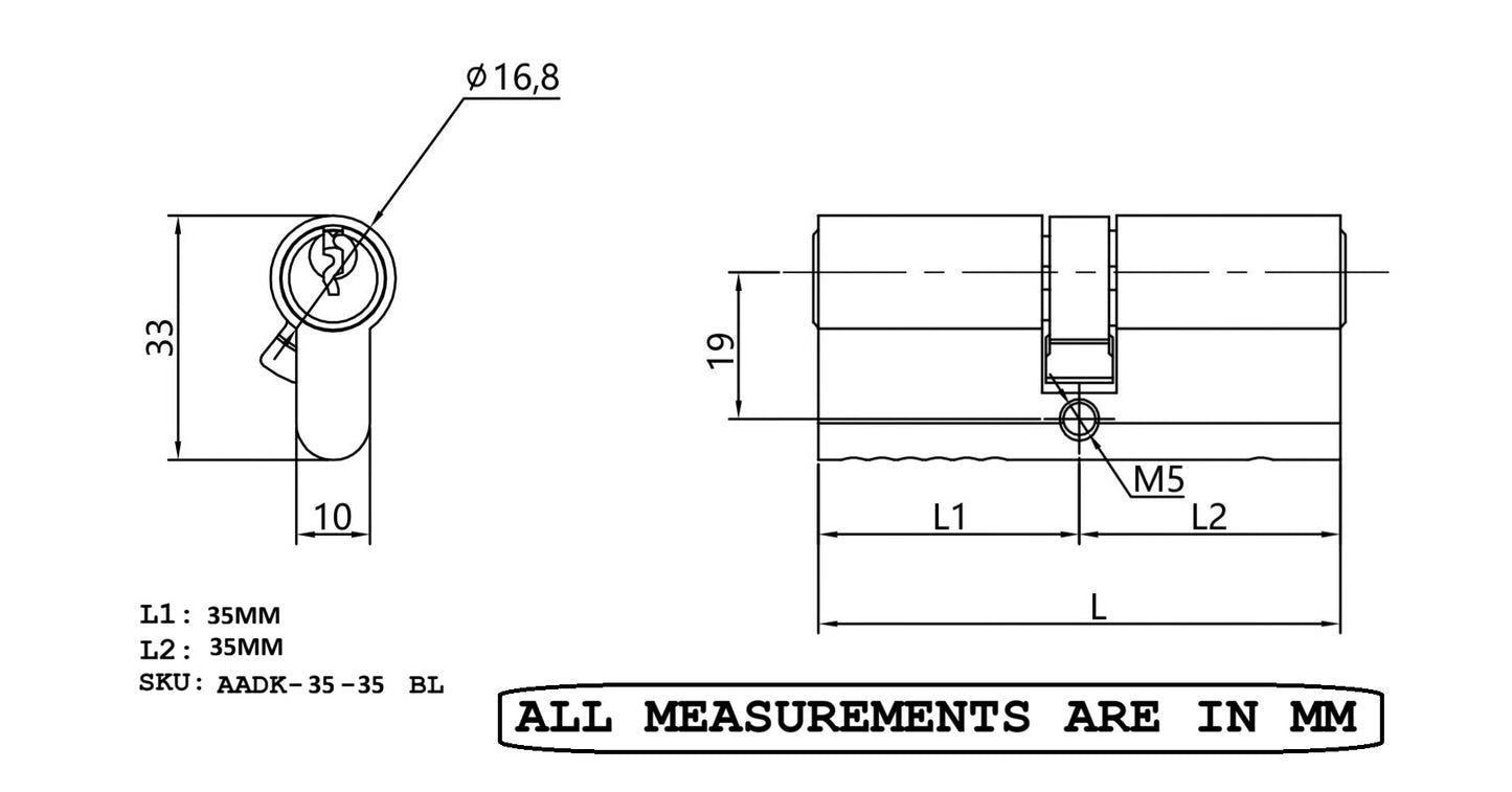 Double Side 35/35 Black
