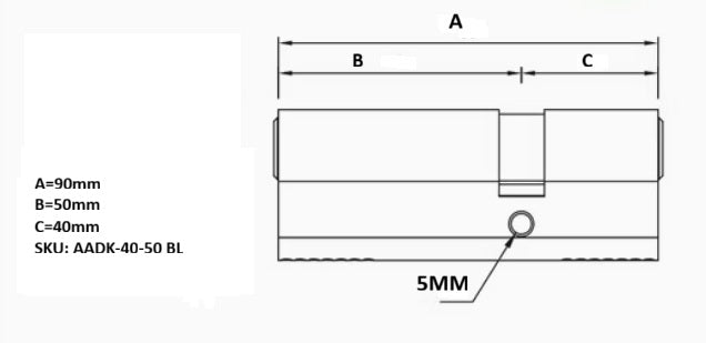 Double Side 40/50 Black