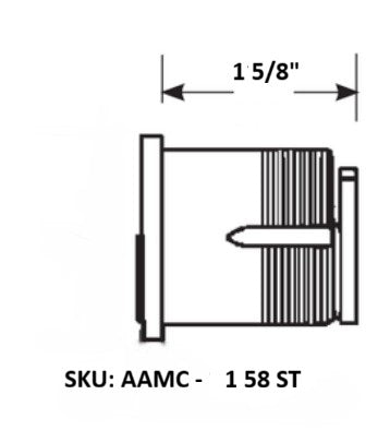 Mortise Cylinder 1 5/8"  Satin
