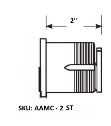 Mortise Cylinder 2"  Satin